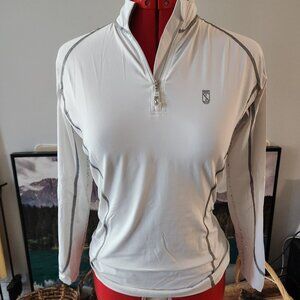 White Tredstep Equestrian Quarter-Zip | Size M